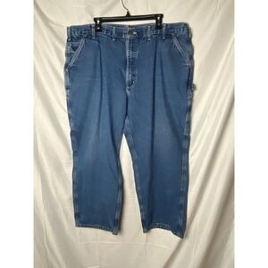 Carhartt Carpenter Jeans Mens Blue Denim‎ Work Pants 44x28
